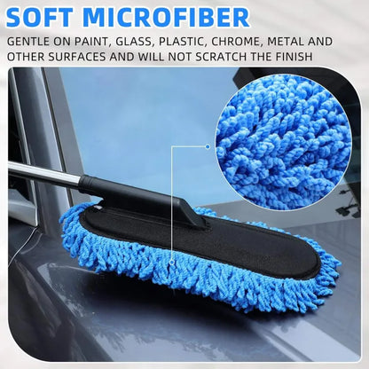 Microfiber Car Duster – Extendable Dust Cleaning Brush for Car Interior & Exterior