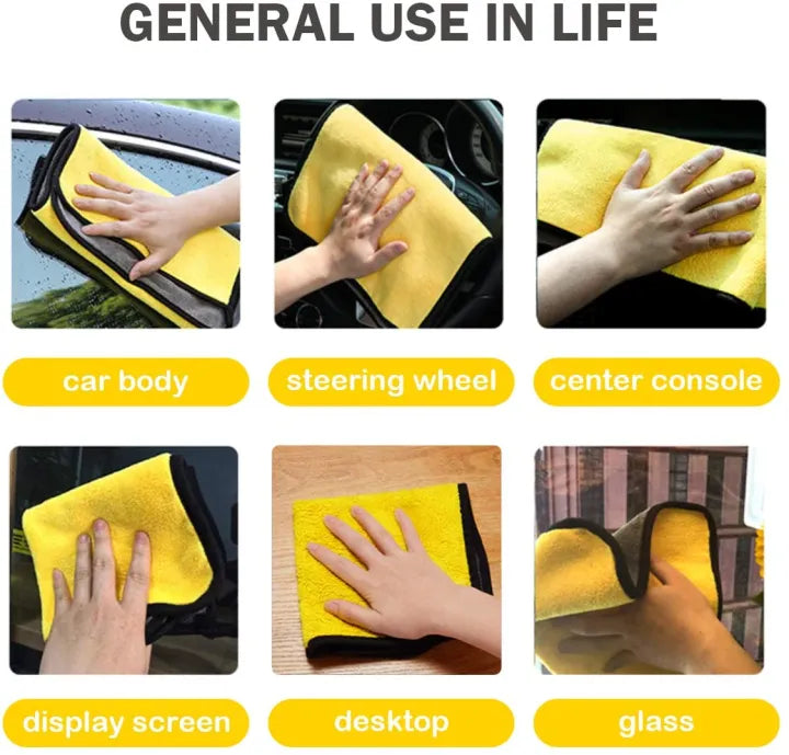 Super Thick Microfiber Cleaning Towels – 40 x 30 cm Car Detailing Cloths