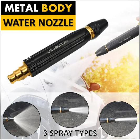High-Pressure Water Gun Nozzle – Adjustable Jet Spray for Car & Outdoor Cleaning