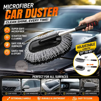 Microfiber Car Duster – Extendable Dust Cleaning Brush for Car Interior & Exterior